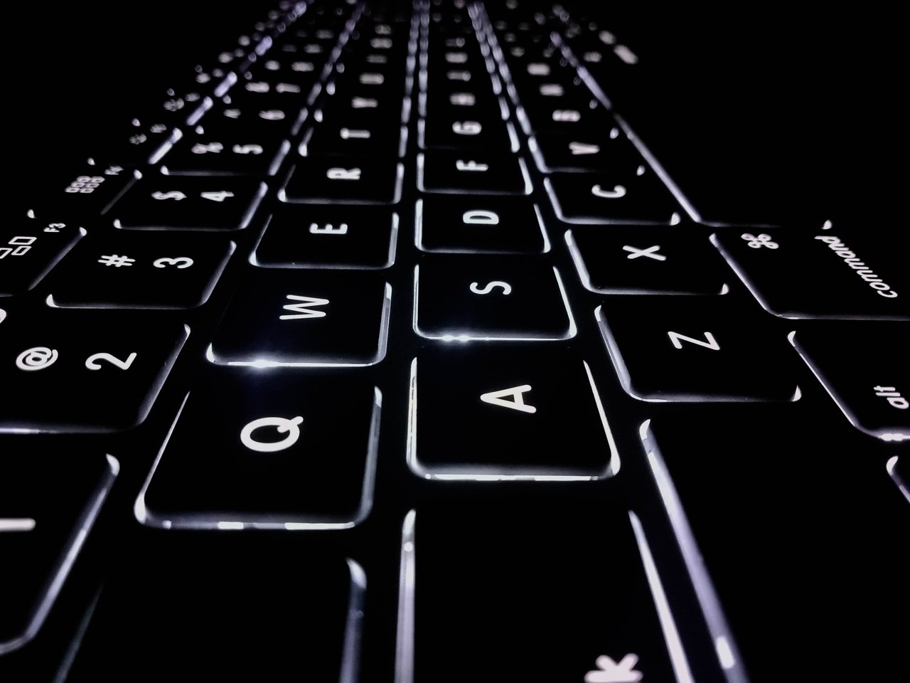 Teclado de notebook ativado